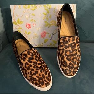 Birdies “The SWIFT” Leopard 🐆 Luxury Flats in authentic calf fur